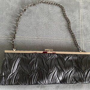 Vintage Jessica McClintock Black Clutch/Evening Purse